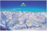 Skimapa Serfaus – Fiss – Ladis 1 Zimní Alpy