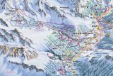 Skimapa Saas-Almagell 1 Zimní Alpy