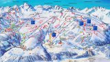 Skimapa Serfaus – Fiss – Ladis 2 Zimní Alpy