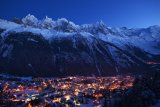 Chamonix Mont-Blanc 4 Zimní Alpy