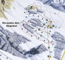 Skimapa Ehrwalder Alm 1 Zimní Alpy