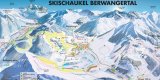 Skimapa Berwang/Bichlbach 1 Zimní Alpy