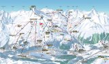 Skimapa St. Moritz/Engadin 1 Zimní Alpy
