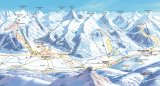 Skimapa Schattwald-Zöblen 1 Zimní Alpy