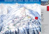 Skimapa Bellwald 1 Zimní Alpy