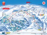 Skimapa Pizol 1 Zimní Alpy