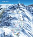 Skimapa Ledovec Mont-de-Lans 1 Zimní Alpy