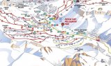 Skimapa Passo San Pellegrino, Falcade, Col Margherita 2 Zimní Alpy