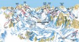 Skimapa Cortina d´Ampezzo 1 Zimní Alpy