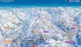 Skimapa Valmeinier-Valloire 1 Zimní Alpy