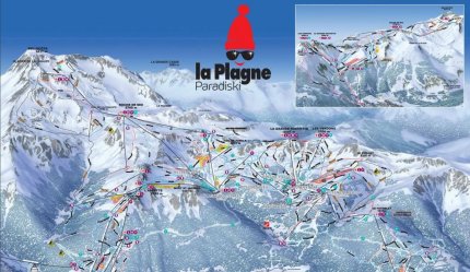 La Plagne Zimní Alpy