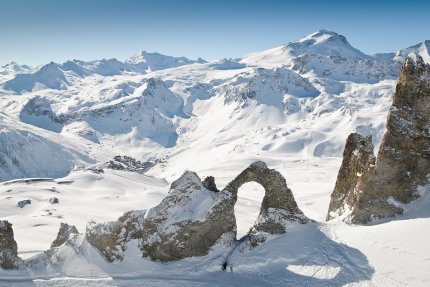 Tignes - ledovec Le Grande Motte Zimní Alpy
