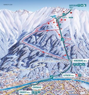 Nordkette (Innsbruck) Zimní Alpy