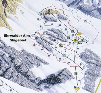 Ehrwalder Alm Zimní Alpy