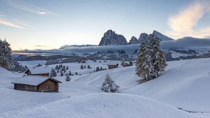 Schlerngebiet / Seiser Alm Zimní Alpy