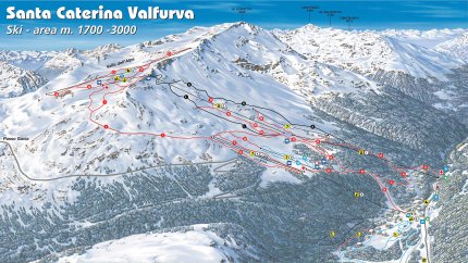 Santa Caterina Valfurva Zimní Alpy