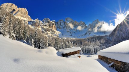 Val di Fiemme Zimní Alpy