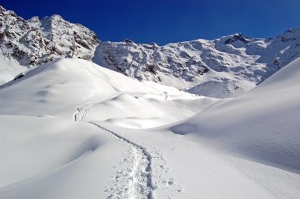 Macugnaga Zimní Alpy