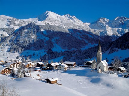 Kleinwalsertal Zimní Alpy