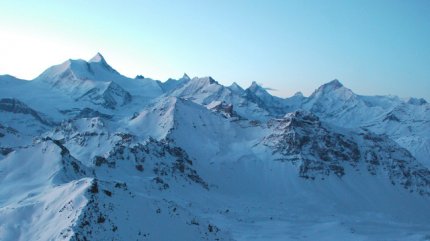 Val d'Anniviers Zimní Alpy