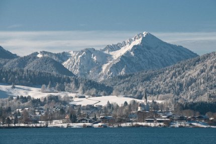Schliersee a Spitzingsee Zimní Alpy