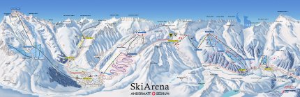 Sedrun Oberalp Zimní Alpy