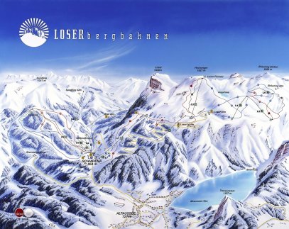 Loser - Altausee Zimní Alpy