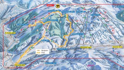 Rinderberg-Saaners Loch-Horneggli-Rellerli Zimní Alpy