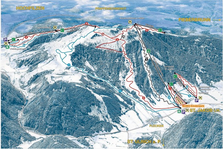 Buchensteinwand Zimní Alpy