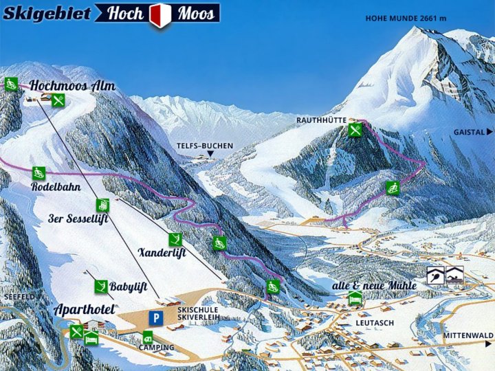 Neuleutasch Zimní Alpy