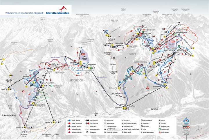 Silvretta Montafon Zimní Alpy