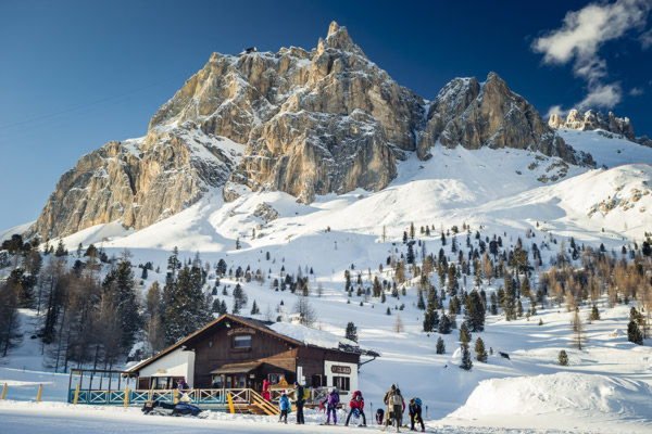Cortina d'Ampezzo Zimní Alpy