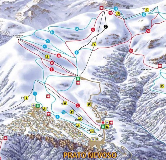 Prato Nevoso Zimní Alpy