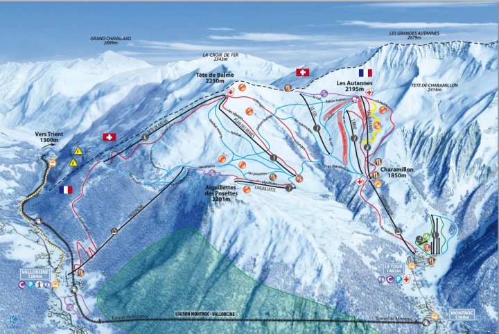 Col de Balme Zimní Alpy