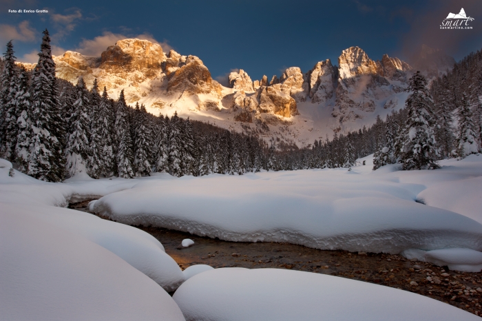 San Martino di Castrozza Zimní Alpy