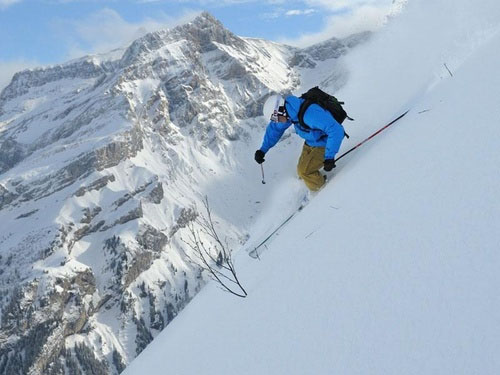 Les Diablerets Zimní Alpy