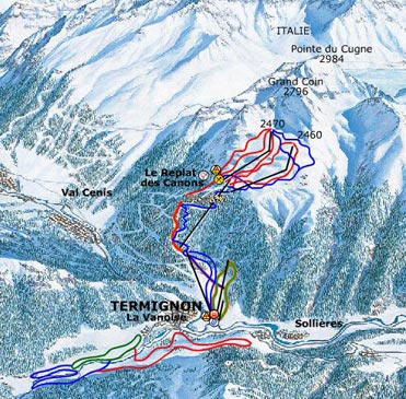 Termignon Zimní Alpy
