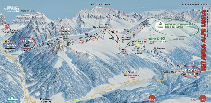 Bellamonte – Alpe Lusia Zimní Alpy