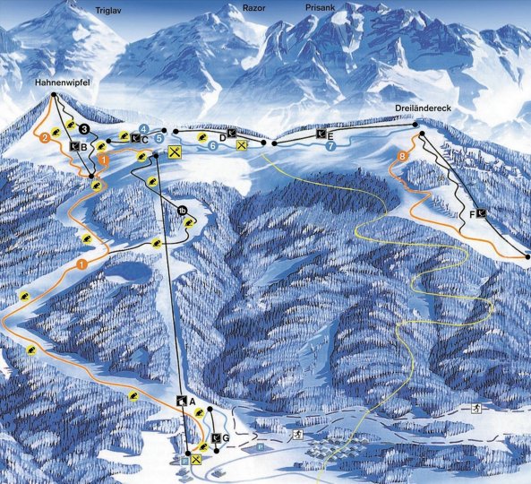 Faaker See - Baumgartnerhöhe Zimní Alpy