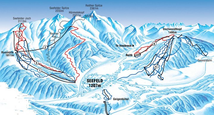 Gschwandtkopf (Seewald, Hinterfeldlift) Zimní Alpy