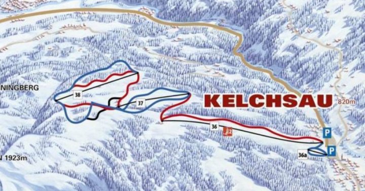 Kelchsau Haager Joch Zimní Alpy