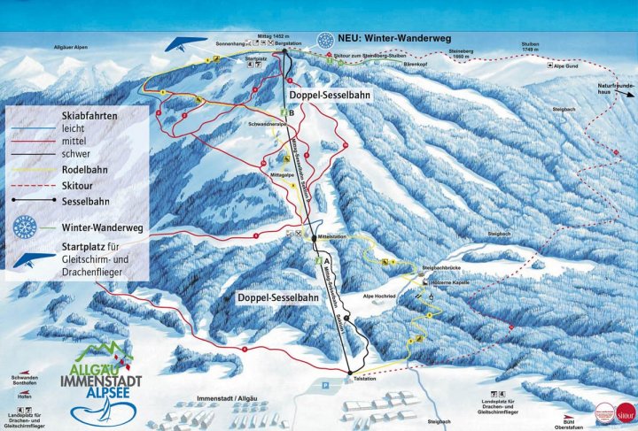 Mittag-Ski-Center Zimní Alpy