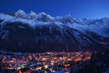 Chamonix Mont-Blanc 4 Zimní Alpy