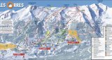 Skimapa Les Orres 1 Zimní Alpy