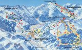 Skimapa Graukogel – Bad Gastein 1 Zimní Alpy