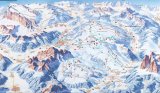 Skimapa Civetta 1 Zimní Alpy