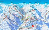 Skimapa Saalbach Hinterglemm 1 Zimní Alpy