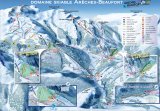 Skimapa Arêches-Beaufort 2 Zimní Alpy