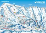 Skimapa Disentis / Sedrun 1 Zimní Alpy