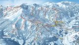Skimapa Combloux - Le Jaillet - La Giettaz 1 Zimní Alpy